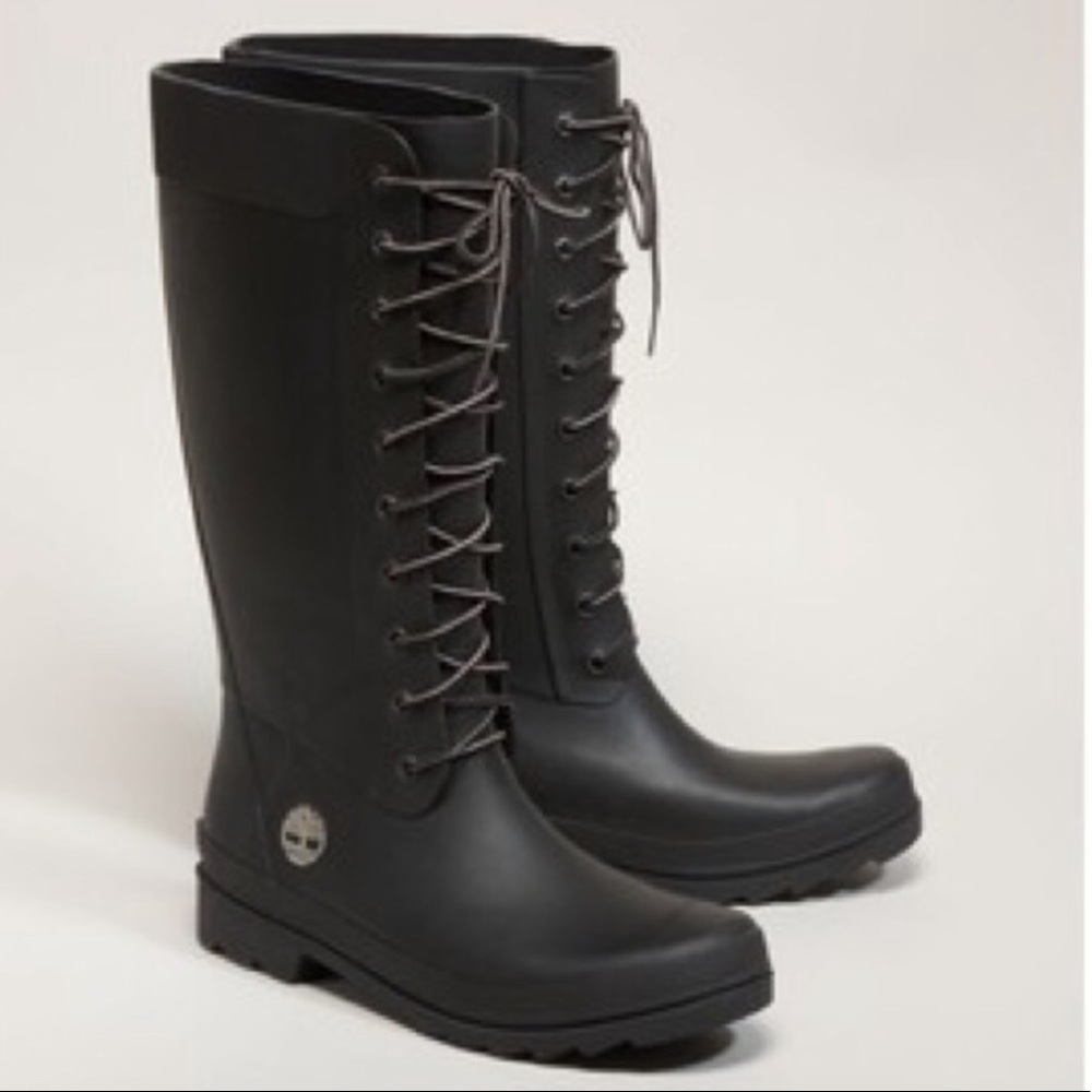 Timberland Lace Up Waterproof Rain Boot Wellies